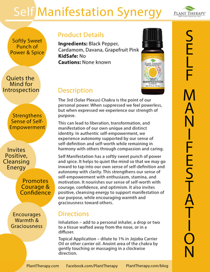 Self Manifestation (Solar Plexus Chakra) Essential Oil by Plant Therapy