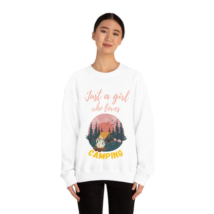 Girl Who Camps Crewneck Sweatshirt