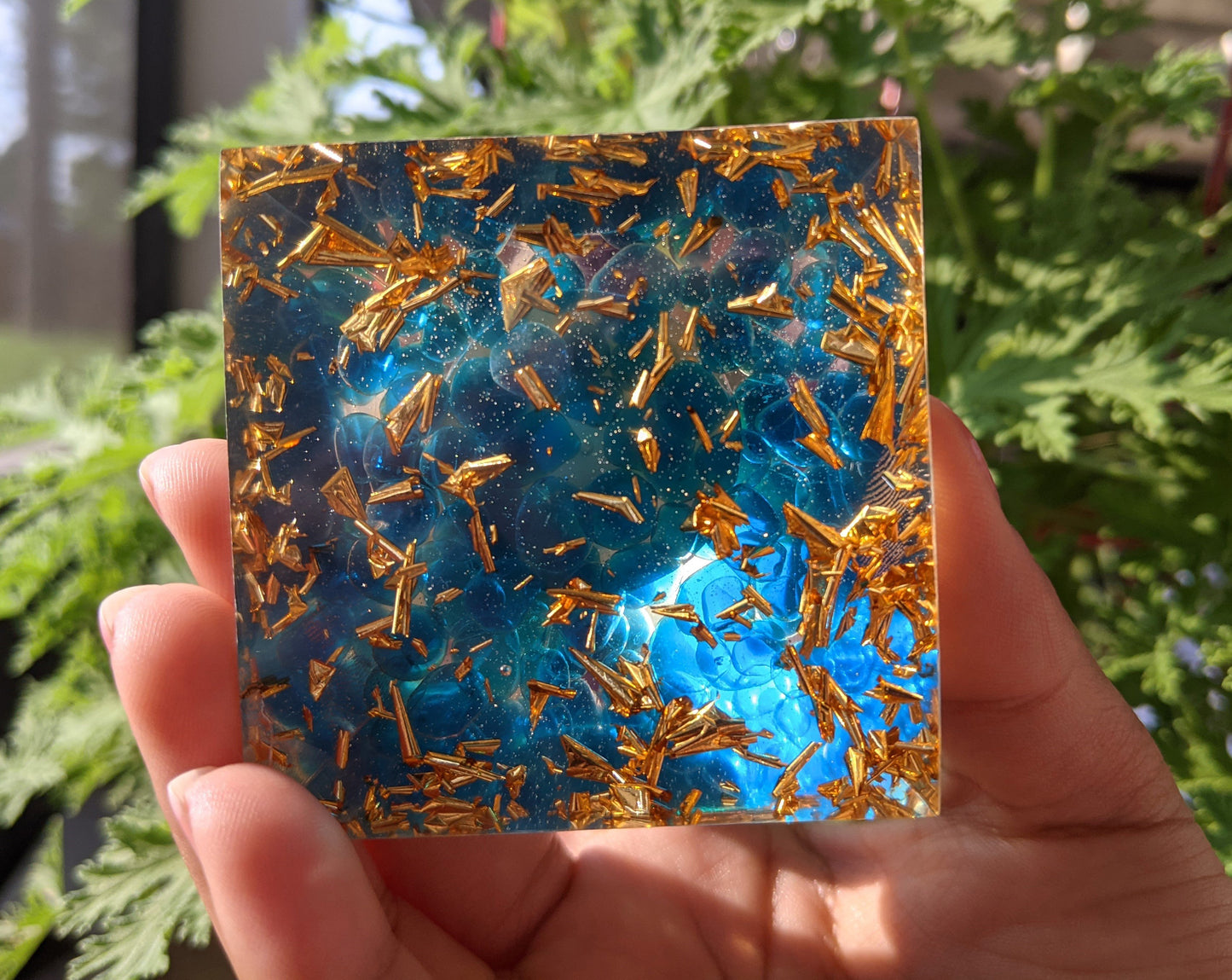 Amethyst Sphere Om Clarity & Self Connection Orgone Pyramid