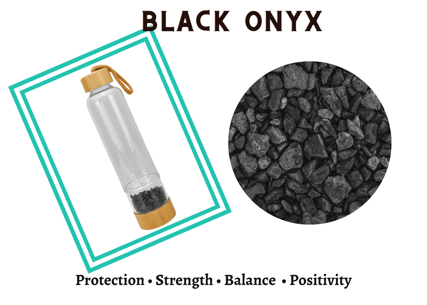 Water Bottle - Healing Energy Crystal Infusing Water/ Beverage Bottle