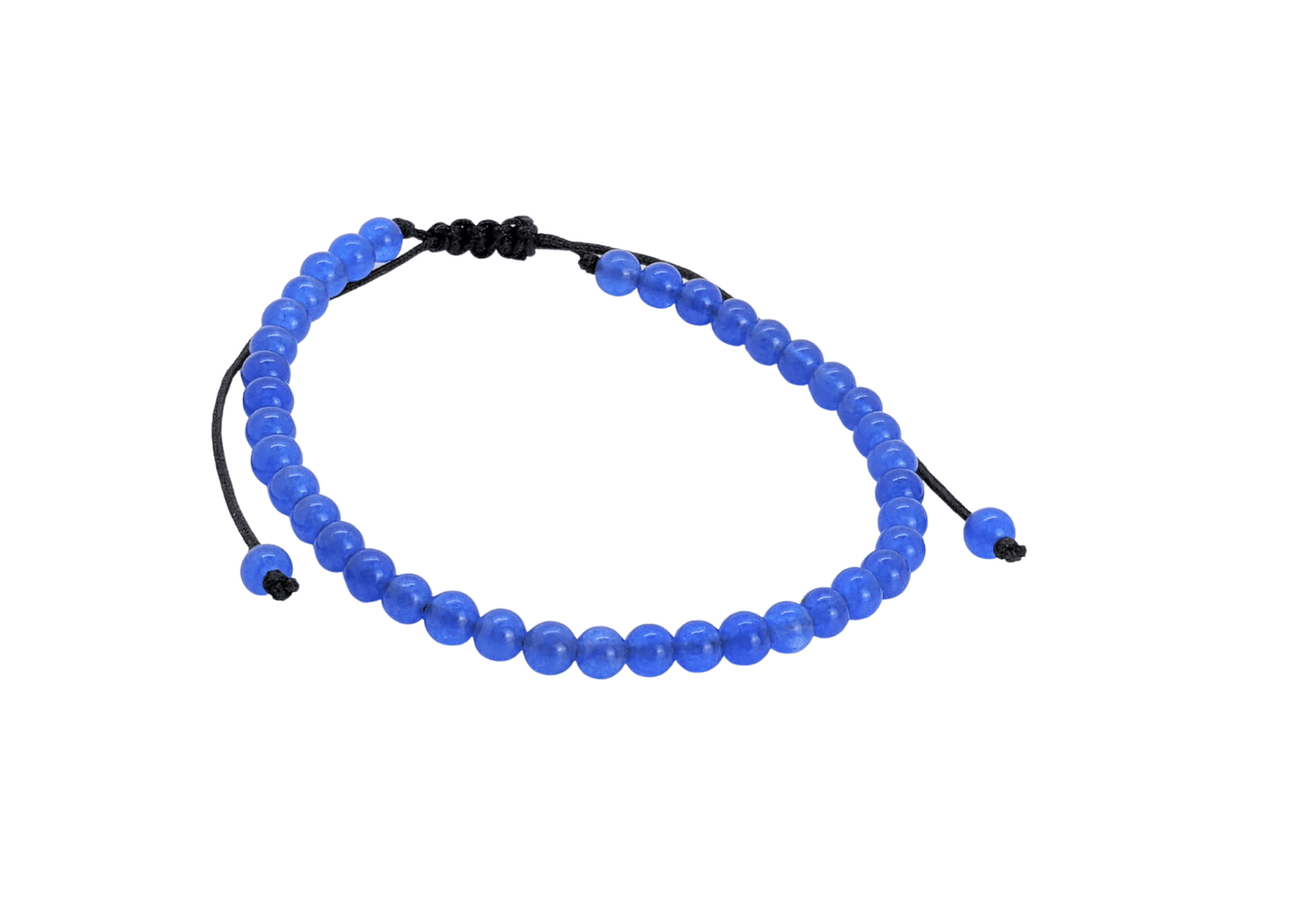 Bracelet - 4mm Beaded Adjustable Natural Stone Energy Chakra Bracelets For Men Women Kids