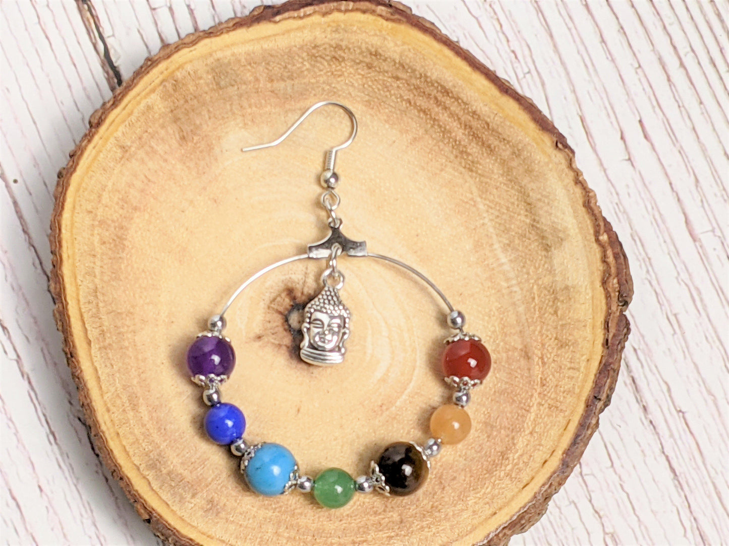 Earrings - Chakra Balancing Beaded Dangle Earrings