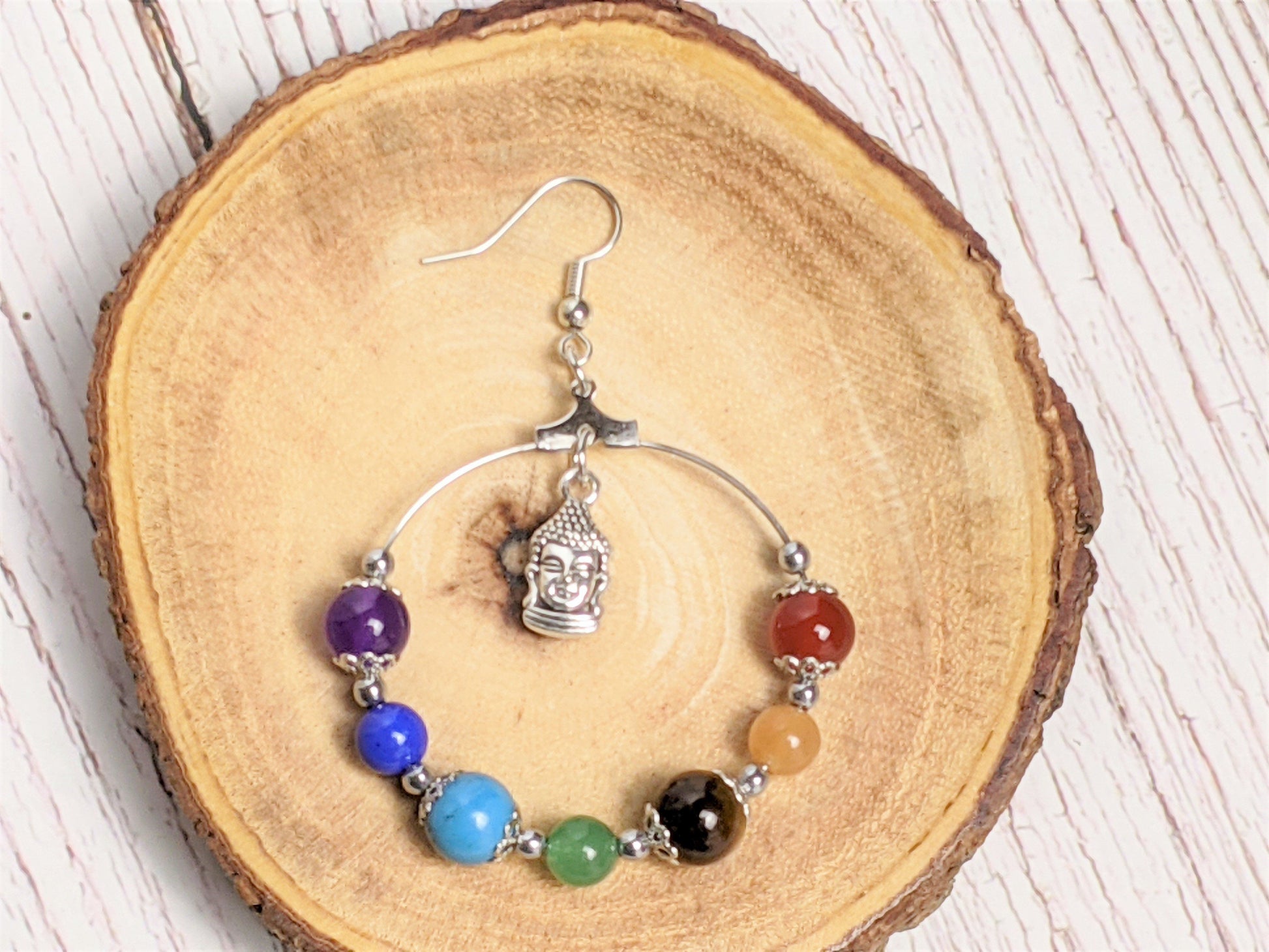 Earrings - Chakra Balancing Beaded Dangle Earrings