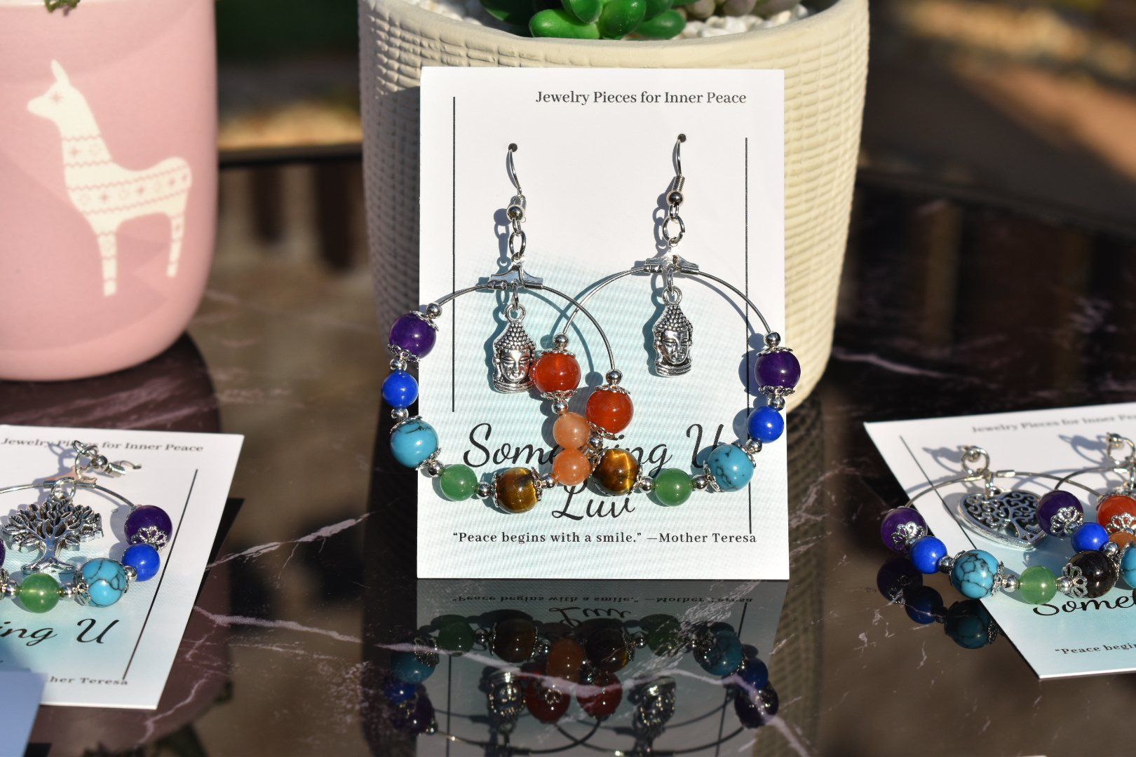 Chakra Balancing Beaded Dangle Earrings | Something U Luv