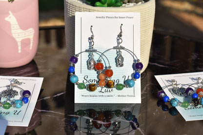 Chakra Balancing Beaded Dangle Earrings | Something U Luv