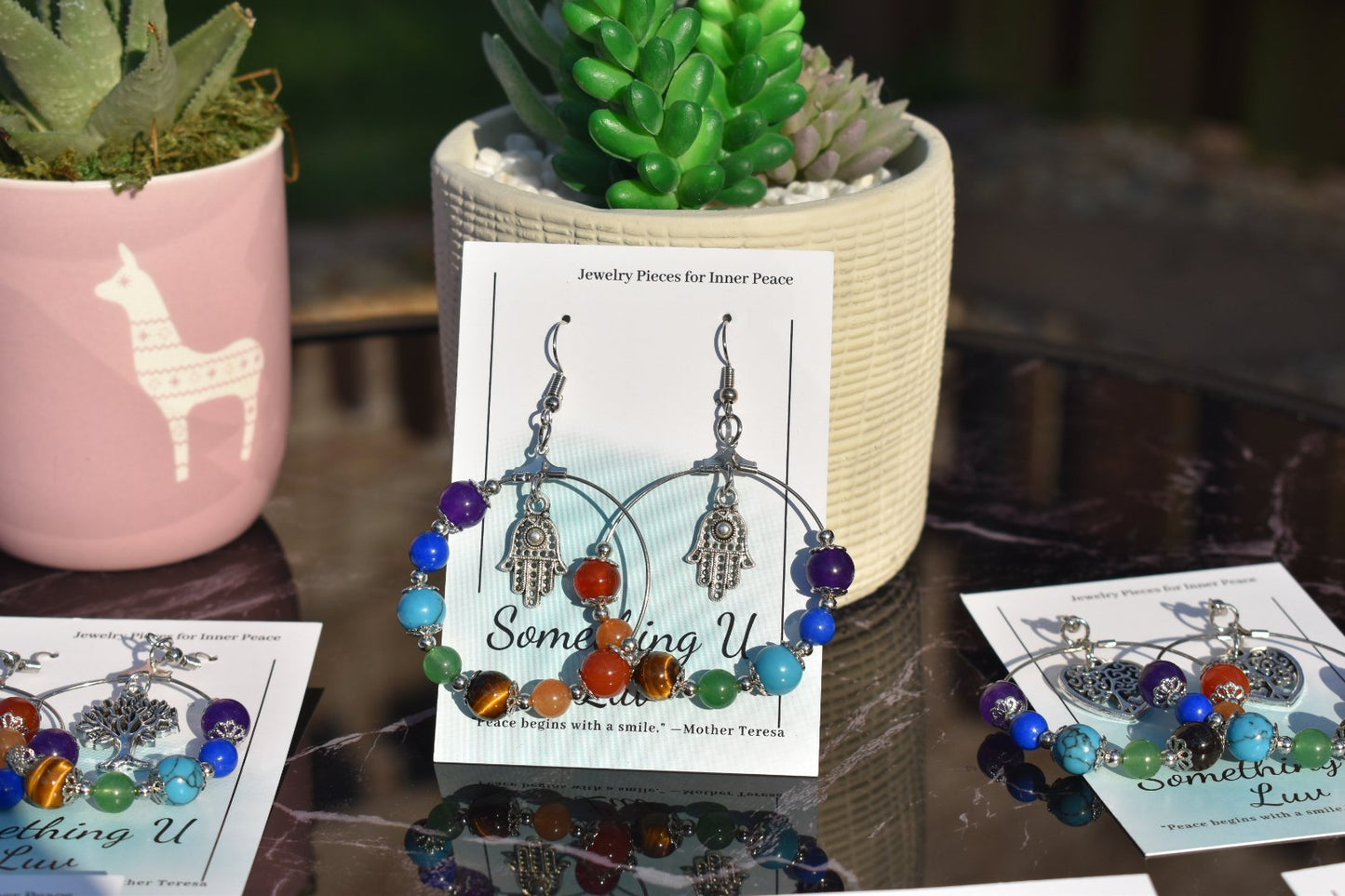 Chakra Balancing Beaded Dangle Earrings | Something U Luv