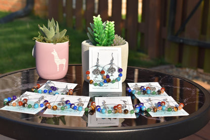 Chakra Balancing Beaded Dangle Earrings | Something U Luv