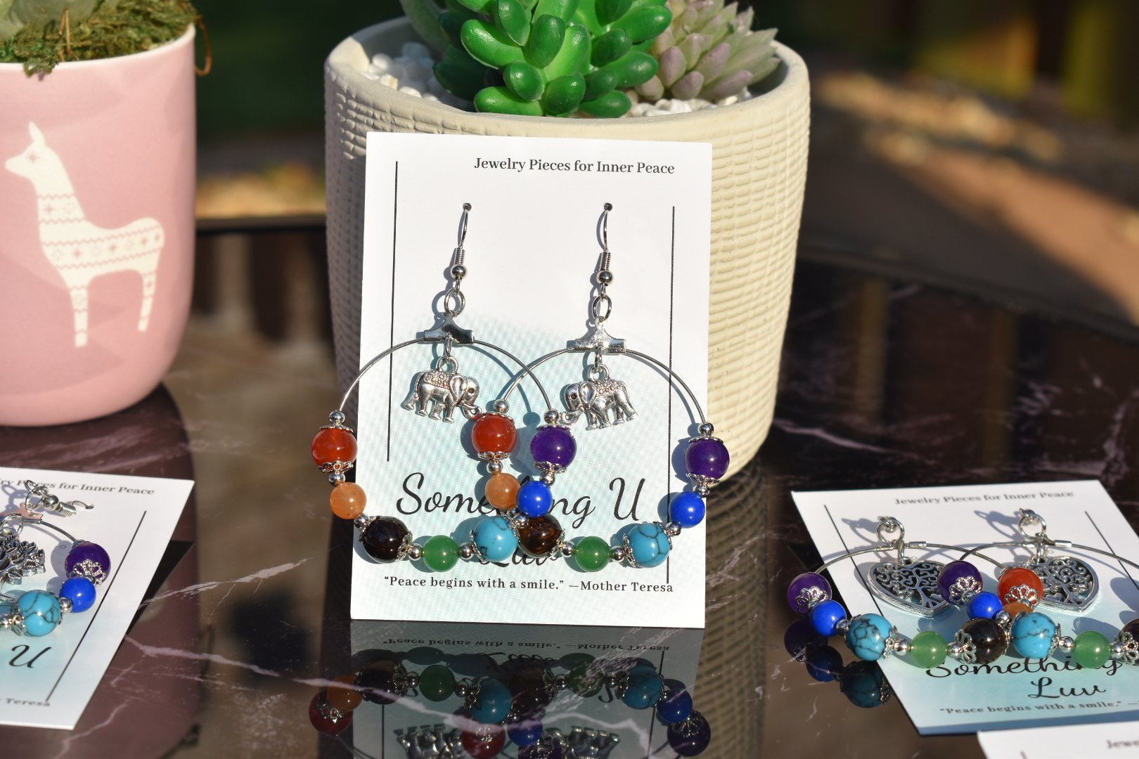 Chakra Balancing Beaded Dangle Earrings | Something U Luv