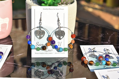 Earrings - Chakra Balancing Beaded Dangle Earrings