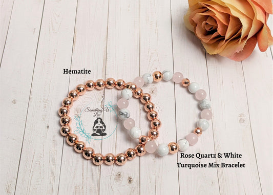 Bracelet - Positive Vibes Grounding, Protection & Concentration Hematite Bracelet For Her