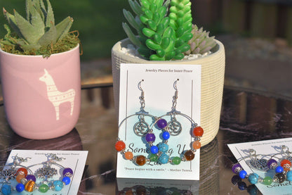 Earrings - Chakra Balancing Beaded Dangle Earrings
