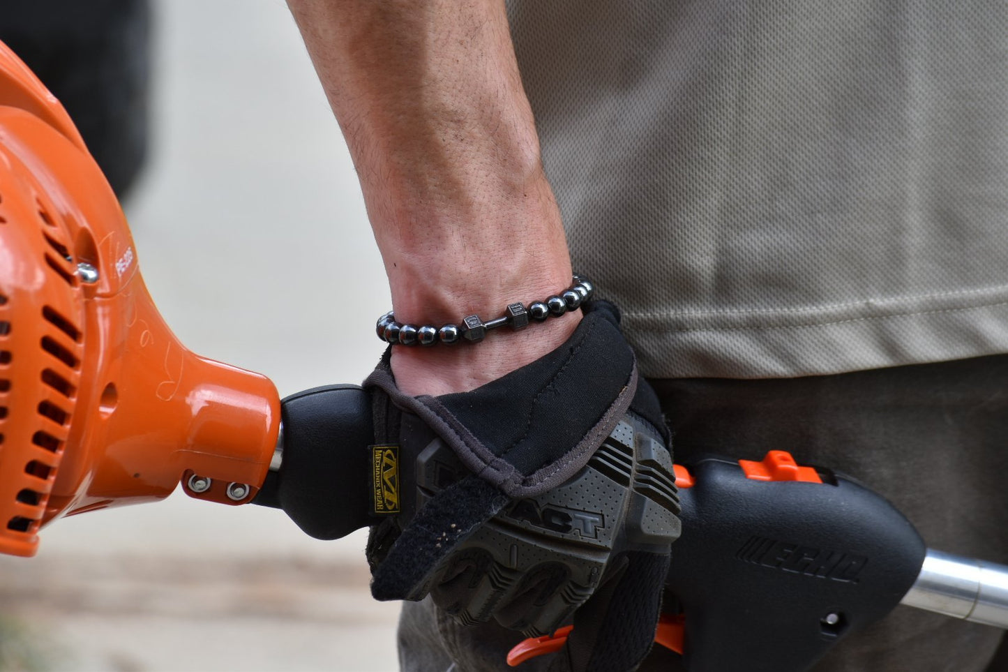 Positive Vibes Grounding, Protection & Concentration Hematite Bracelet For Him - Something U Luv