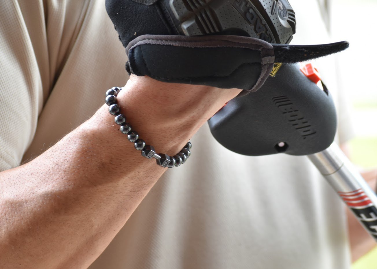 Positive Vibes Grounding, Protection & Concentration Hematite Bracelet For Him - Something U Luv