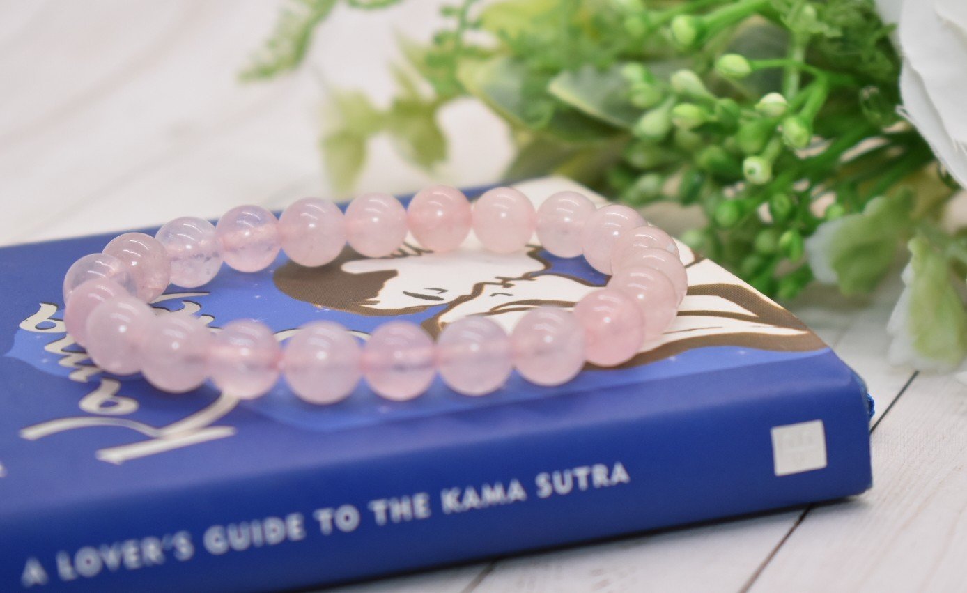Self-Love, Friendship, & Patience Rose Quartz Crystal Healing Bracelet | Something U Luv