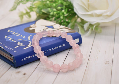 Self-Love, Friendship, & Patience Rose Quartz Crystal Healing Bracelet | Something U Luv