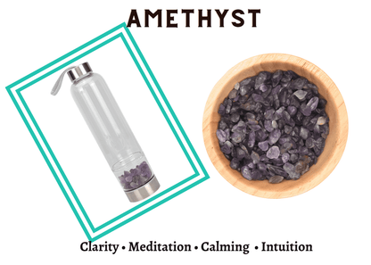 Water Bottle - Healing Energy Crystal Infusing Water/ Beverage Bottle