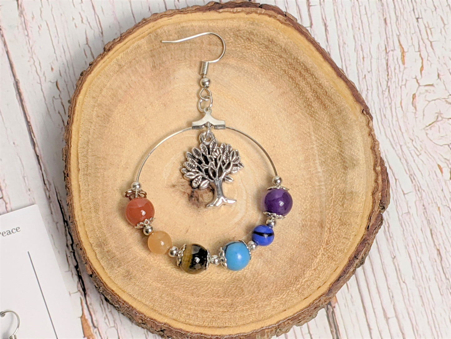 Earrings - Chakra Balancing Beaded Dangle Earrings
