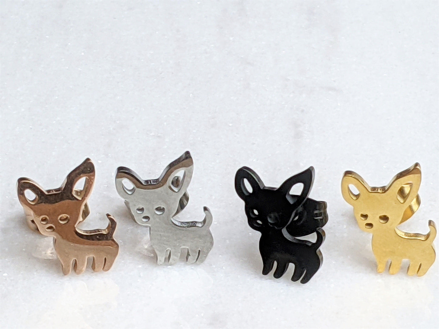 Earrings - Fearless Chihuahua Earrings/Set